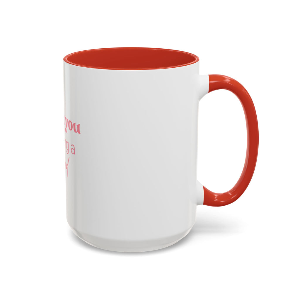 Thank You for Being a Friend Coffee Mug — Pink Friendship Accent Mug (11/15oz)